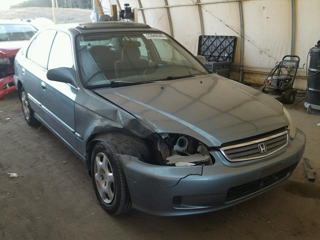 1HGEJ8649YL005303 - 2000 HONDA CIVIC EX TEAL photo 1