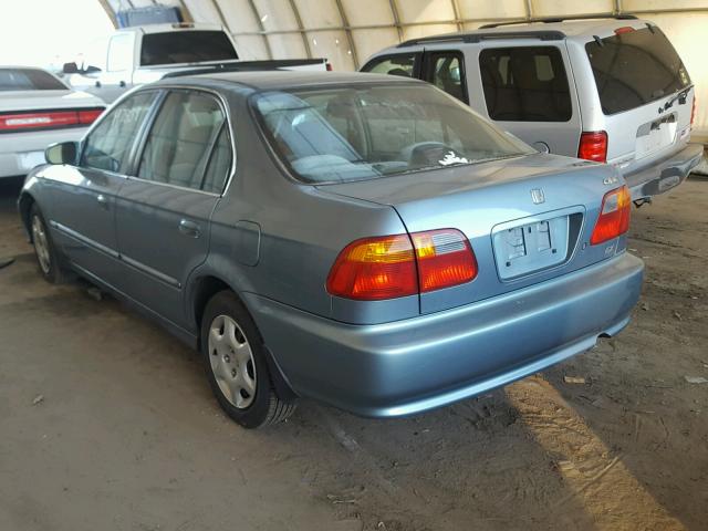 1HGEJ8649YL005303 - 2000 HONDA CIVIC EX TEAL photo 3