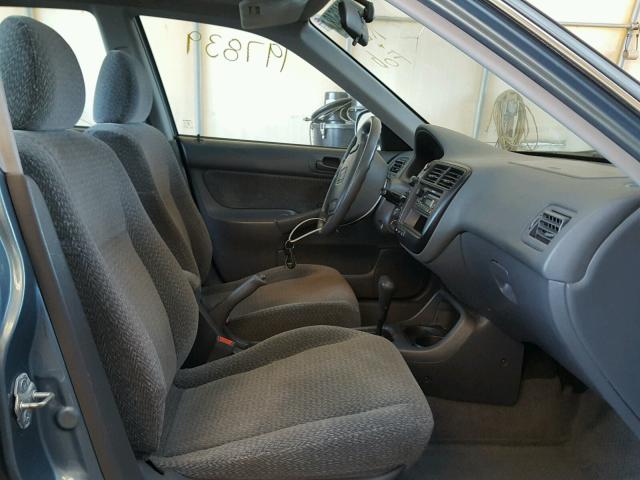 1HGEJ8649YL005303 - 2000 HONDA CIVIC EX ტალღისფერი ფოტო 5