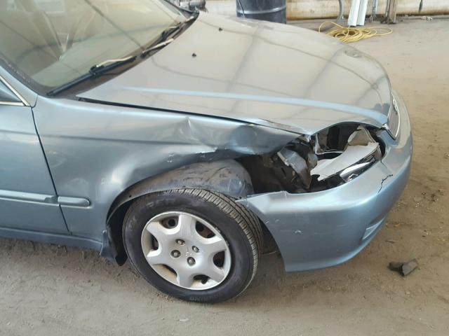 1HGEJ8649YL005303 - 2000 HONDA CIVIC EX ტალღისფერი ფოტო 9