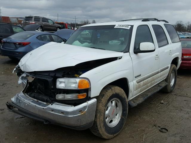 1GKEK13T31R140850 - 2001 GMC YUKON WHITE photo 2