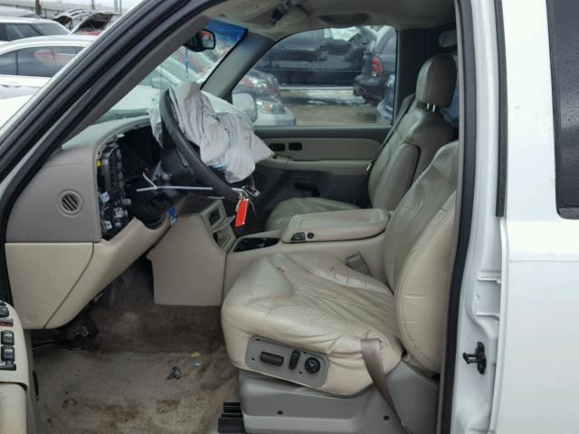 1GKEK13T31R140850 - 2001 GMC YUKON WHITE photo 5