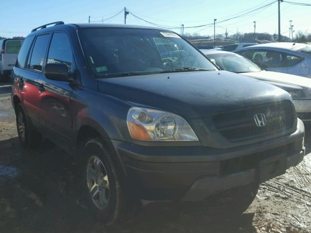 2HKYF18544H609866 - 2004 HONDA PILOT EXL GRAY photo 1