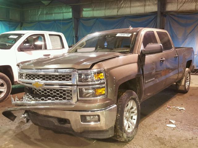 3GCUKREC8EG249684 - 2014 CHEVROLET SILVERADO BEIGE photo 2