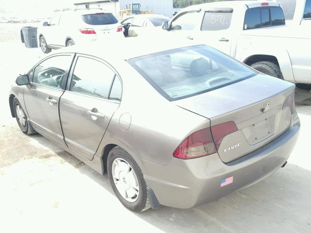 2HGFA165X8H315526 - 2008 HONDA CIVIC LX GRAY photo 3