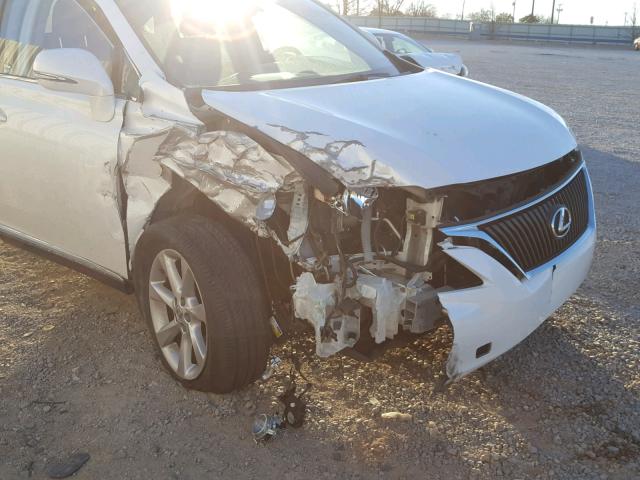 JTJZK1BAXA2407453 - 2010 LEXUS RX 350 WHITE photo 9