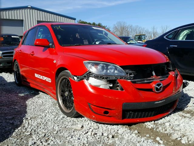 JM1BK34L181866577 - 2008 MAZDA SPEED 3 RED photo 1