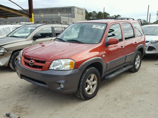 4F2YZ04195KM28088 - 2005 MAZDA TRIBUTE S ORANGE photo 2