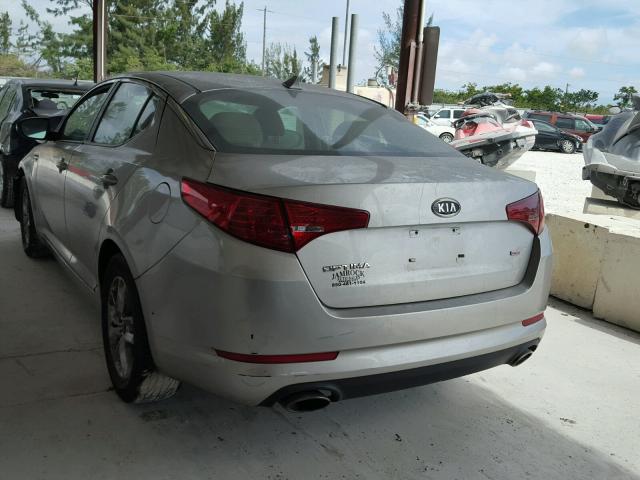 KNAGM4A71B5066419 - 2011 KIA OPTIMA LX GRAY photo 3