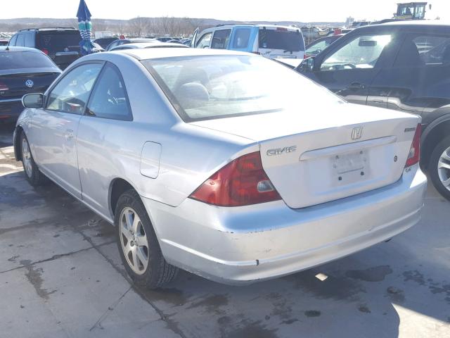 1HGEM22933L061171 - 2003 HONDA CIVIC EX ვერცხლისფერი ფოტო 3