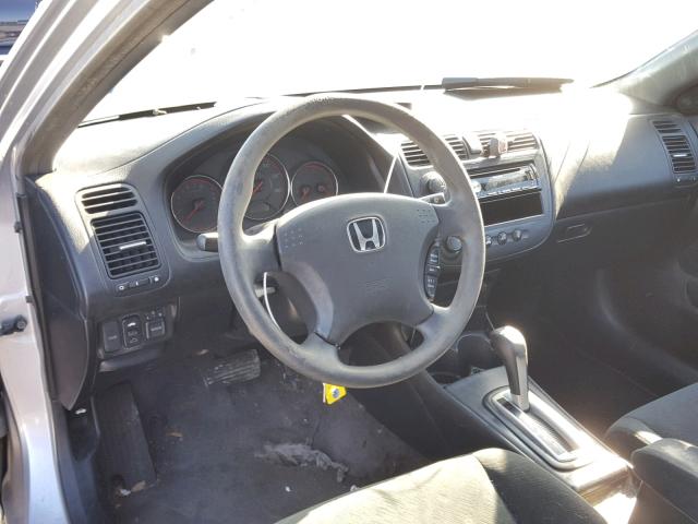 1HGEM22933L061171 - 2003 HONDA CIVIC EX ვერცხლისფერი ფოტო 9