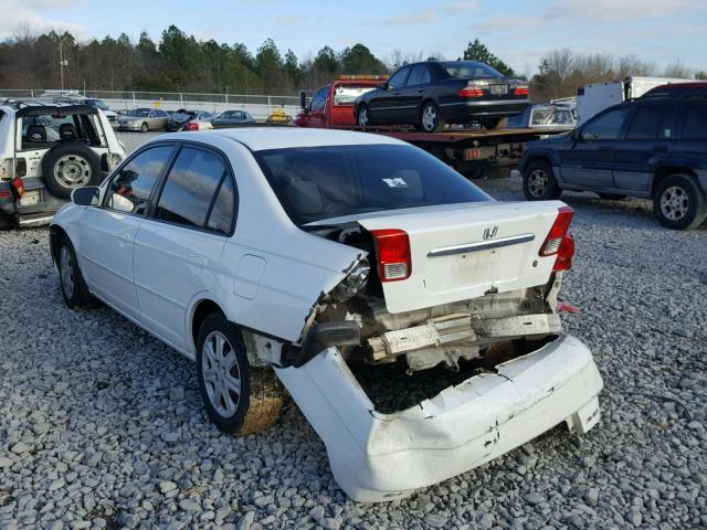 2HGES26723H558465 - 2003 HONDA CIVIC EX თეთრი ფოტო 3