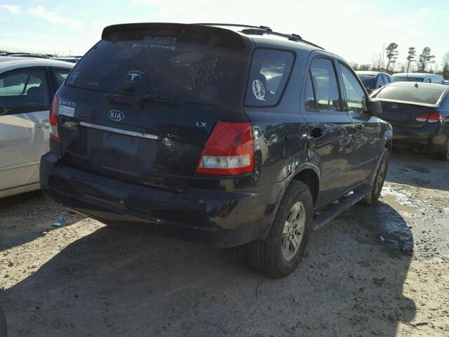 KNDJD733465608347 - 2006 KIA SORENTO EX BLACK photo 4