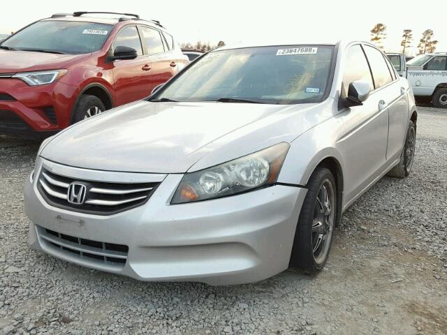 1HGCP2F38BA036748 - 2011 HONDA ACCORD LX SILVER photo 2