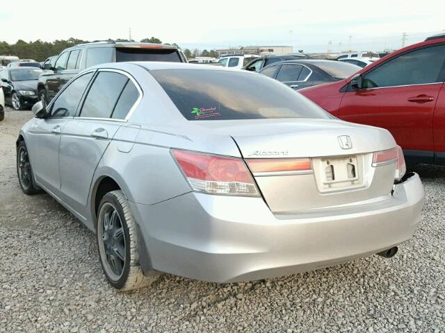 1HGCP2F38BA036748 - 2011 HONDA ACCORD LX SILVER photo 3