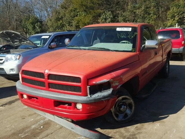 3B7HC13Y2SM186304 - 1995 DODGE RAM 1500 RED photo 2