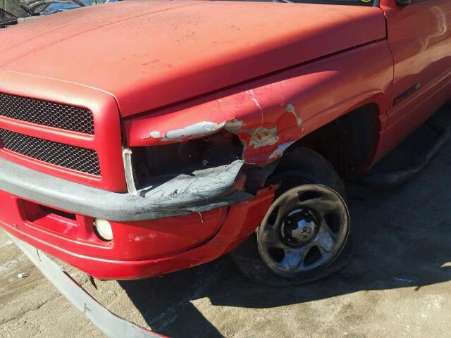 3B7HC13Y2SM186304 - 1995 DODGE RAM 1500 RED photo 9