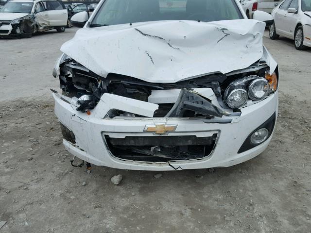 1G1JC5SH1F4149877 - 2015 CHEVROLET SONIC LT WHITE photo 9