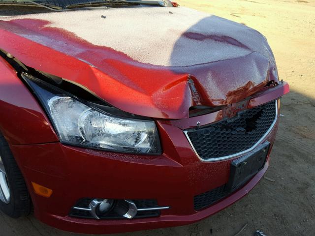 1G1PG5SC7C7351135 - 2012 CHEVROLET CRUZE LT RED photo 9