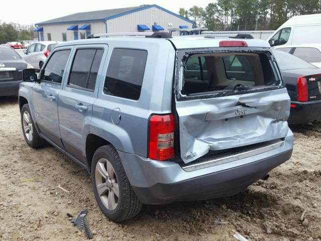 1C4NJPCB7DD169472 - 2013 JEEP PATRIOT LI BLUE photo 3