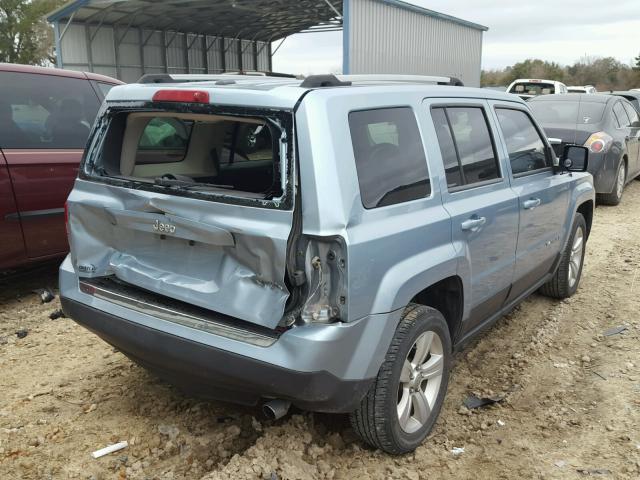 1C4NJPCB7DD169472 - 2013 JEEP PATRIOT LI BLUE photo 4