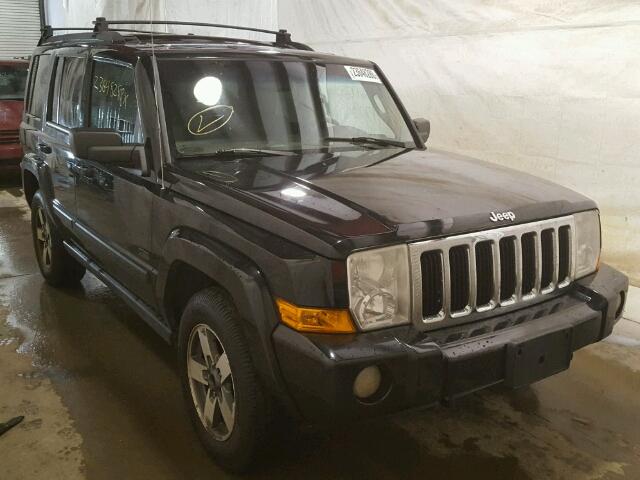 1J8HG48K17C622099 - 2007 JEEP COMMANDER BLACK photo 1