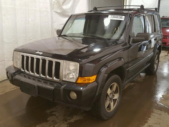 1J8HG48K17C622099 - 2007 JEEP COMMANDER BLACK photo 2