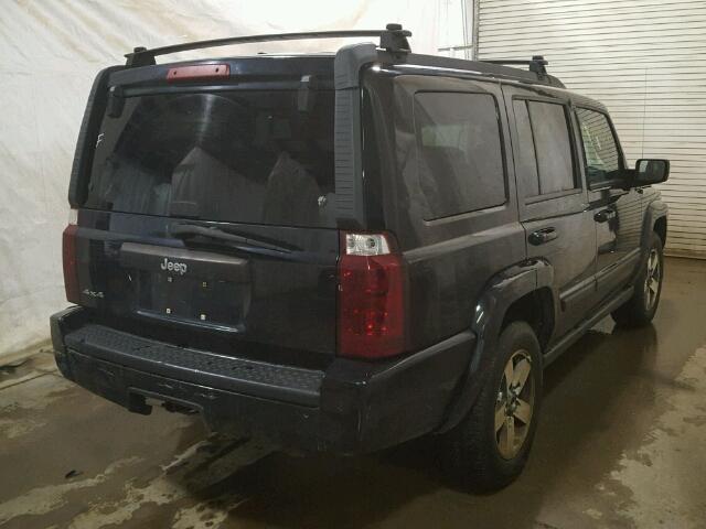 1J8HG48K17C622099 - 2007 JEEP COMMANDER BLACK photo 4
