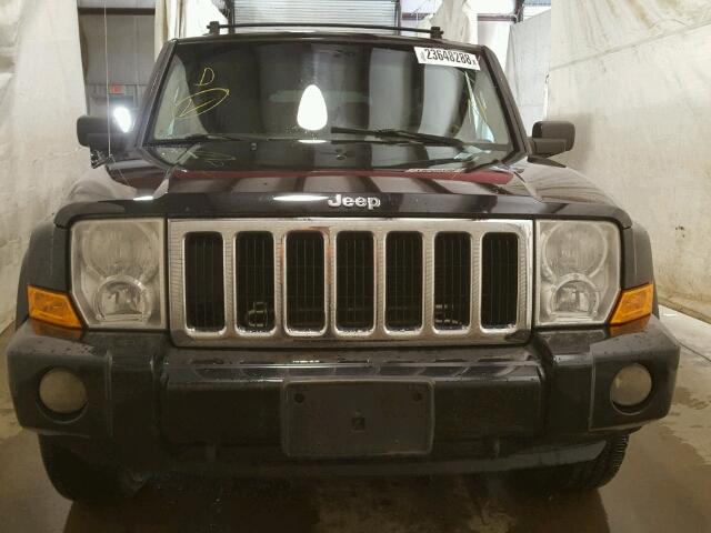 1J8HG48K17C622099 - 2007 JEEP COMMANDER BLACK photo 9