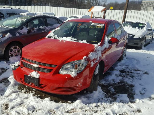 1G1AT58H997175704 - 2009 CHEVROLET COBALT LT RED photo 2