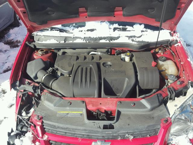 1G1AT58H997175704 - 2009 CHEVROLET COBALT LT RED photo 7