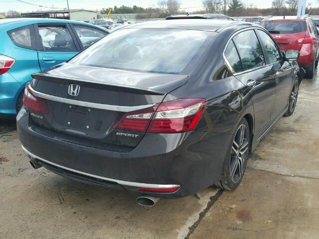 1HGCR2F50GA127922 - 2016 HONDA ACCORD SPO BLACK photo 4