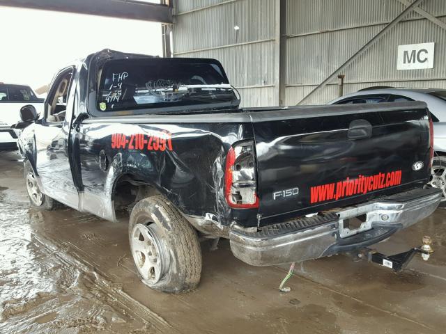 1FTRF17202NB84994 - 2002 FORD F150 BLACK photo 3