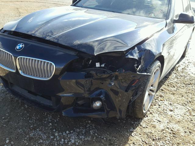 WBAFU9C59DDY72425 - 2013 BMW 550 XI BLACK photo 9