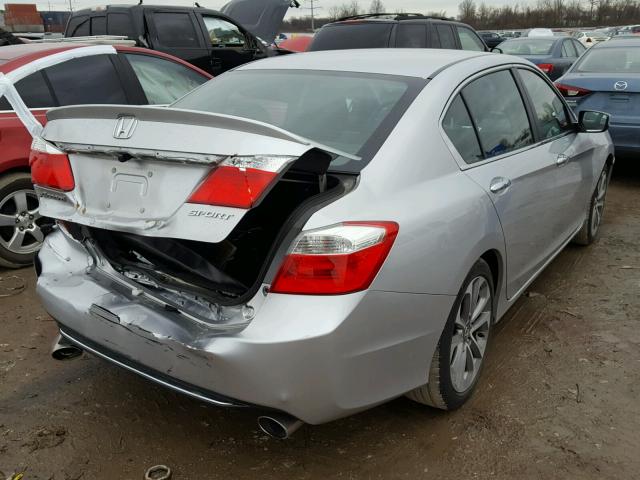 1HGCR2F50DA039576 - 2013 HONDA ACCORD SPO SILVER photo 4