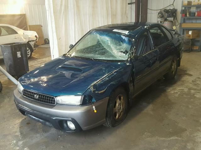 4S3BD685XX7251481 - 1999 SUBARU LEGACY 30T GREEN photo 2