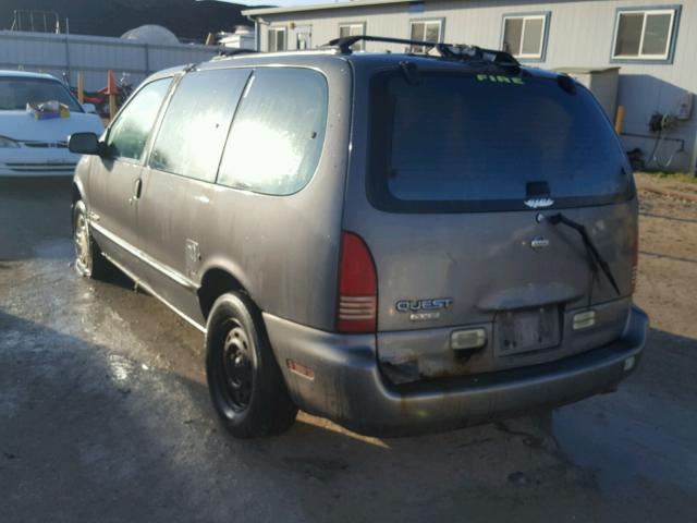 4N2DN1116VD819401 - 1997 NISSAN QUEST XE GRAY photo 3