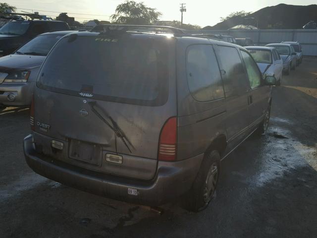 4N2DN1116VD819401 - 1997 NISSAN QUEST XE GRAY photo 4