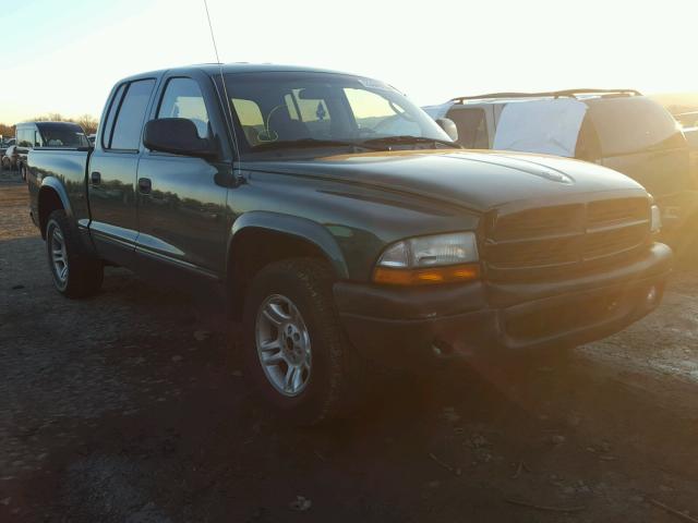 1D7HL48X63S366465 - 2003 DODGE DAKOTA QUA GREEN photo 1