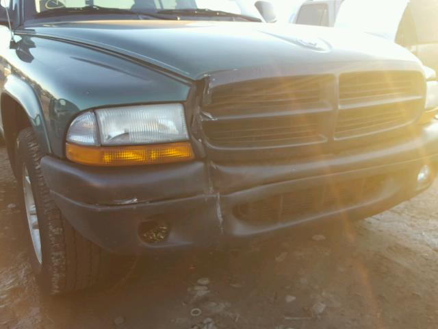 1D7HL48X63S366465 - 2003 DODGE DAKOTA QUA GREEN photo 9