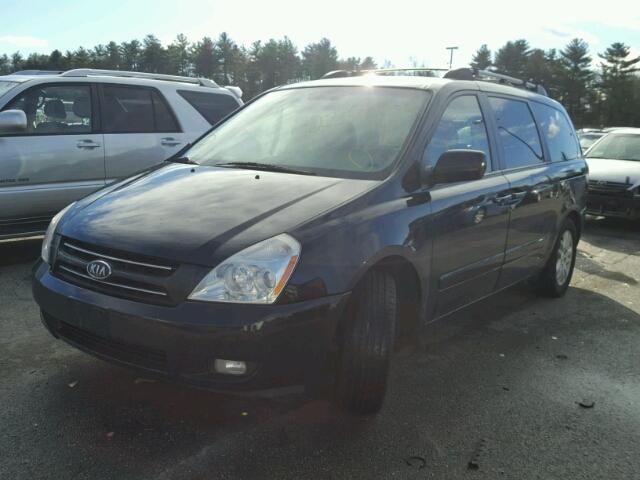 KNDMB233466051617 - 2006 KIA SEDONA EX BLACK photo 2