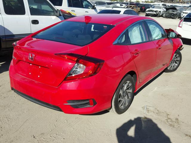 2HGFC2F74HH564955 - 2017 HONDA CIVIC EX RED photo 4