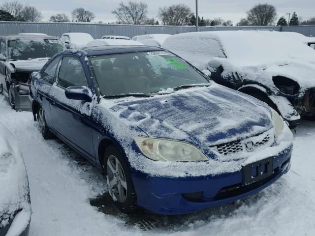 1HGEM22944L013535 - 2004 HONDA CIVIC EX BLUE photo 1