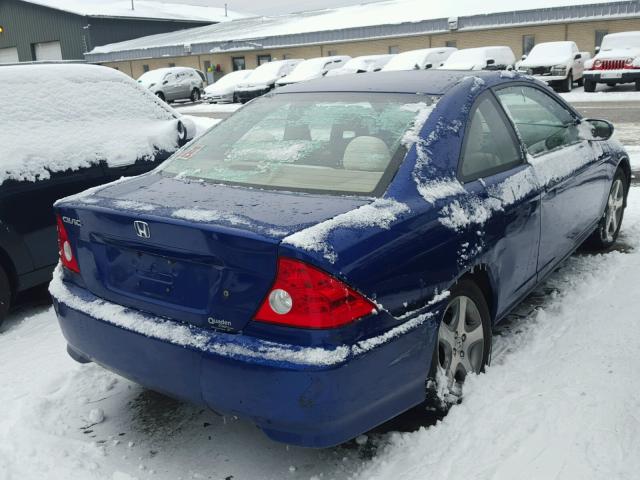 1HGEM22944L013535 - 2004 HONDA CIVIC EX BLUE photo 4