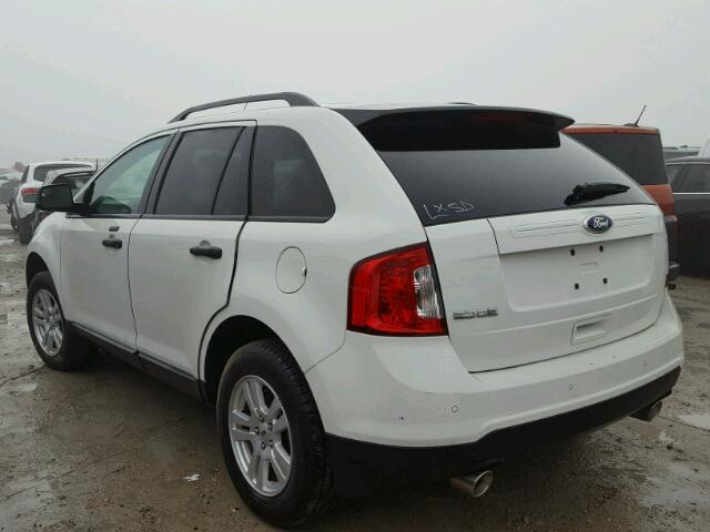 2FMDK3GC0BBA19416 - 2011 FORD EDGE SE WHITE photo 3