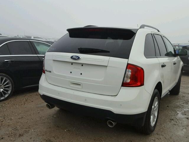 2FMDK3GC0BBA19416 - 2011 FORD EDGE SE WHITE photo 4