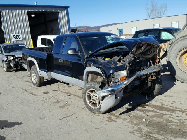 1B7GG22X6WS605945 - 1998 DODGE DAKOTA BLACK photo 1