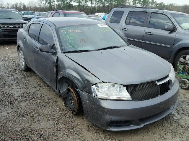 1C3CDZAB5DN646055 - 2013 DODGE AVENGER SE GRAY photo 1