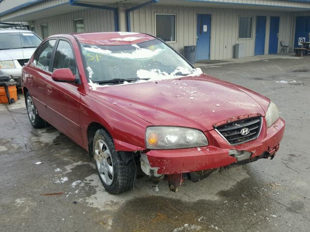 KMHDN46D04U741991 - 2004 HYUNDAI ELANTRA GL MAROON photo 1