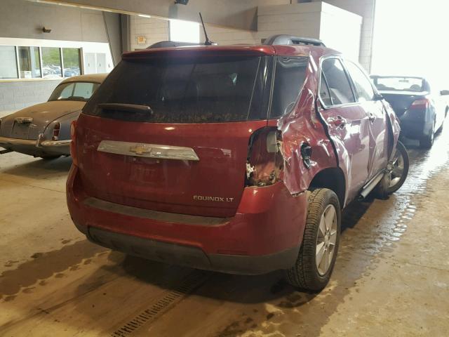 2GNALPEK5D1153165 - 2013 CHEVROLET EQUINOX LT RED photo 4